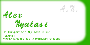 alex nyulasi business card